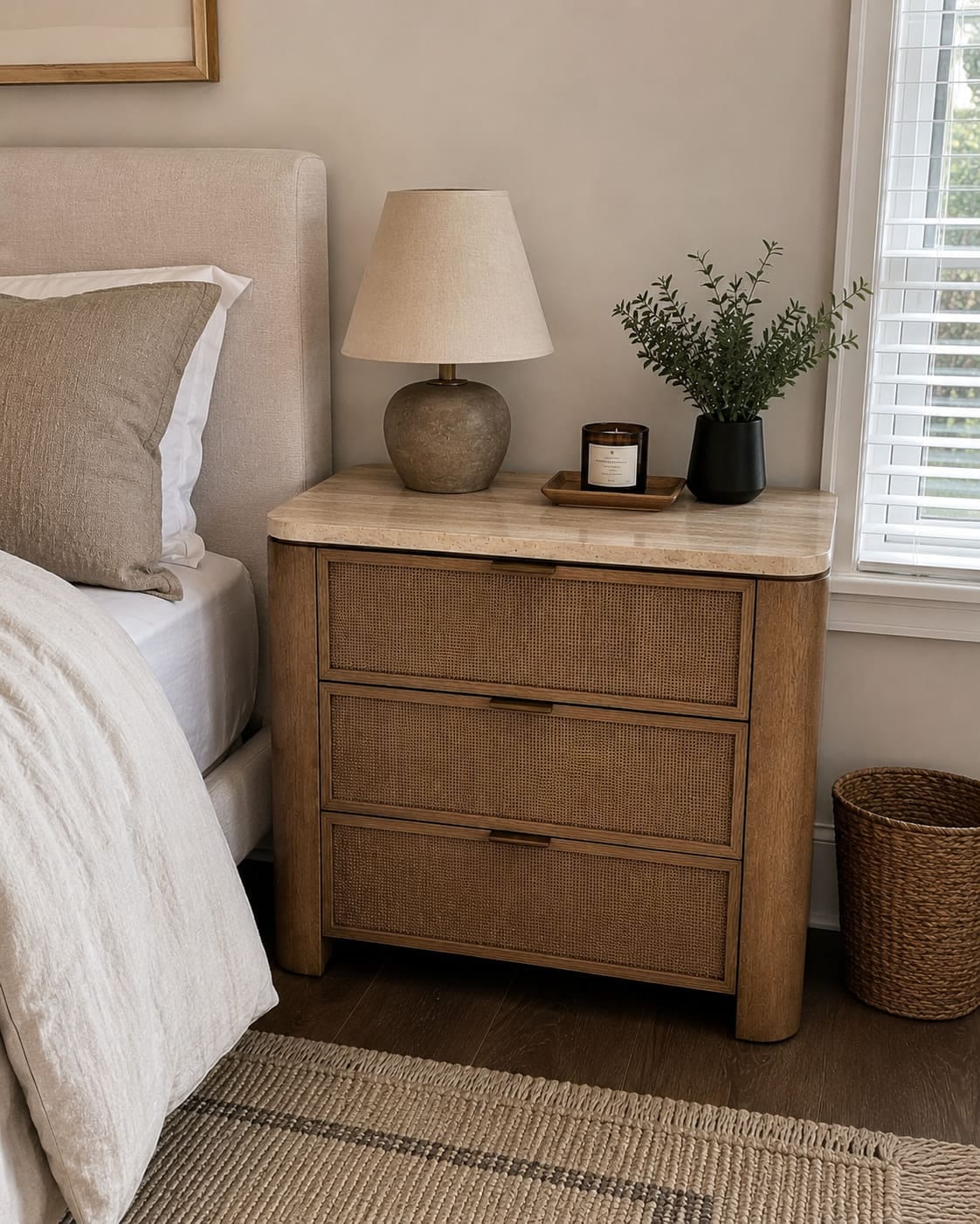 Customer photo review of Milo Closed Nightstand