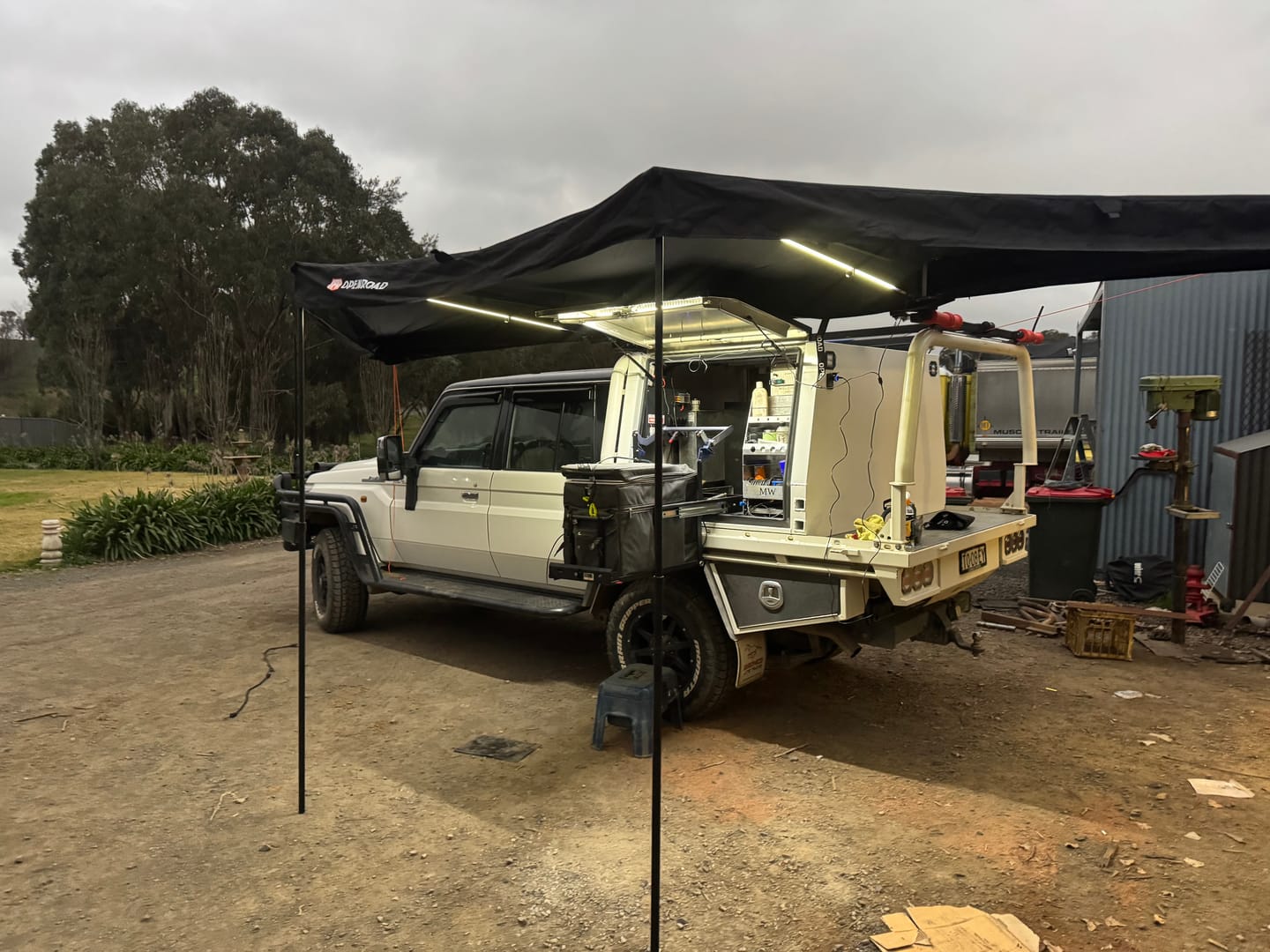 Customer photo review of OPENROAD 180 Free Standing Awning