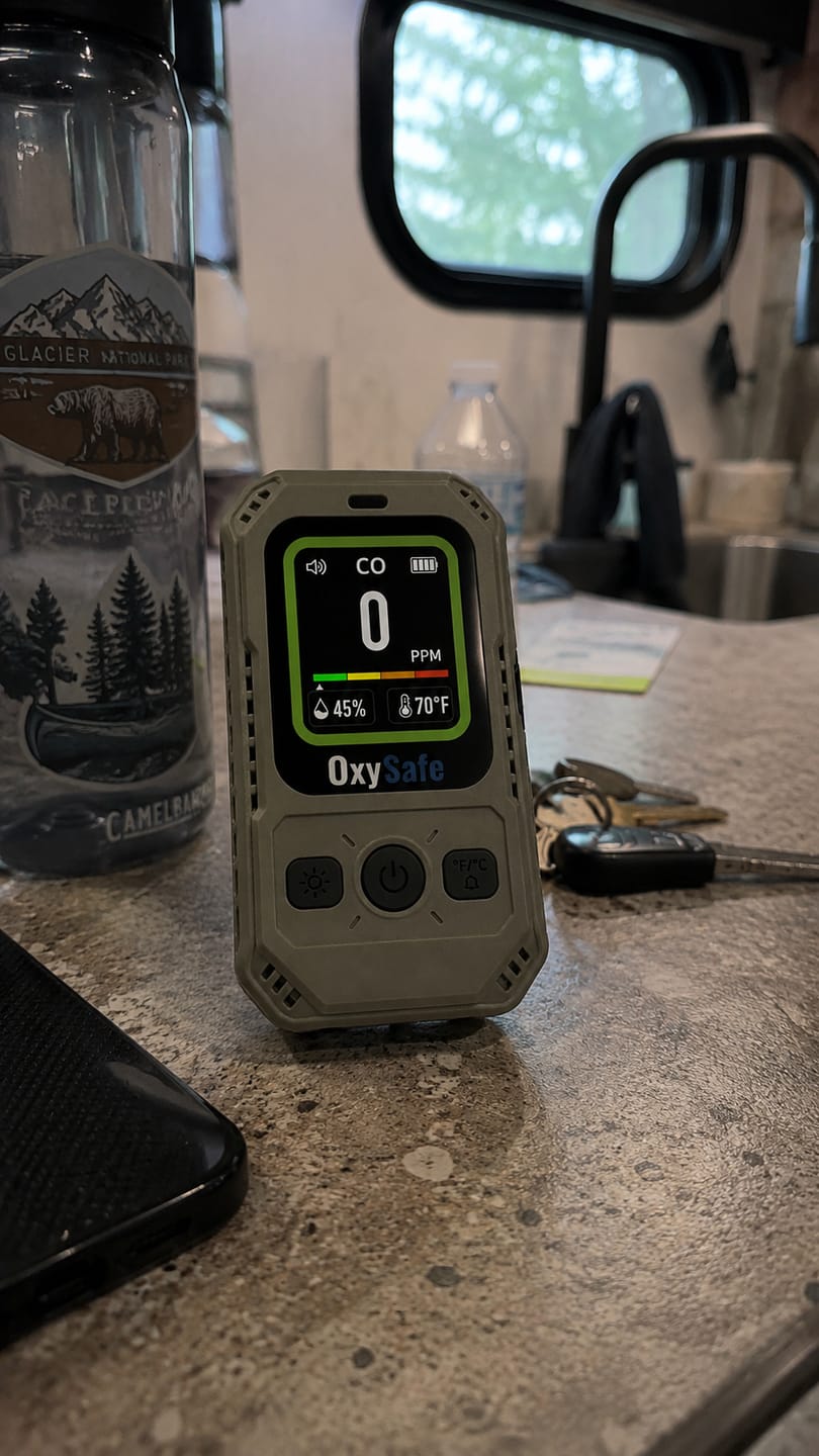 Customer photo review of OxySafe™ OffGrid RV & Motorhome CO Detector