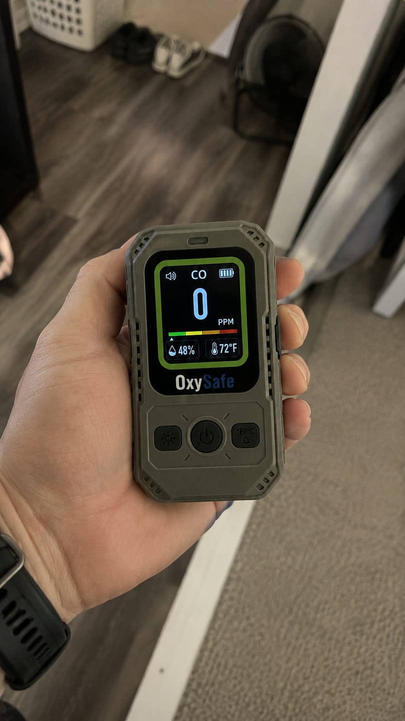 Customer photo review of OxySafe™ OffGrid RV & Motorhome CO Detector
