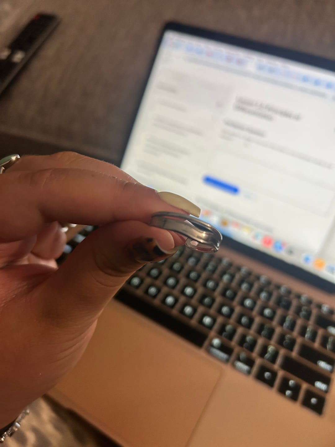 Customer photo review of Layered Sahara Silver Ring