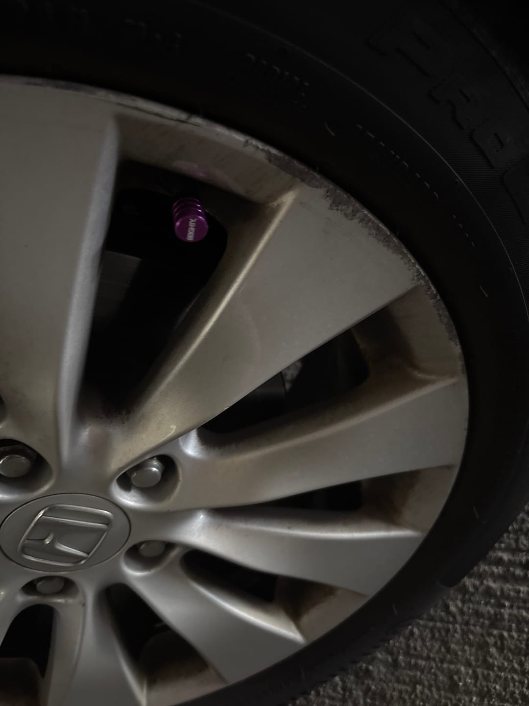 Customer photo review of 80Eighty® Purple Valve Stem Caps