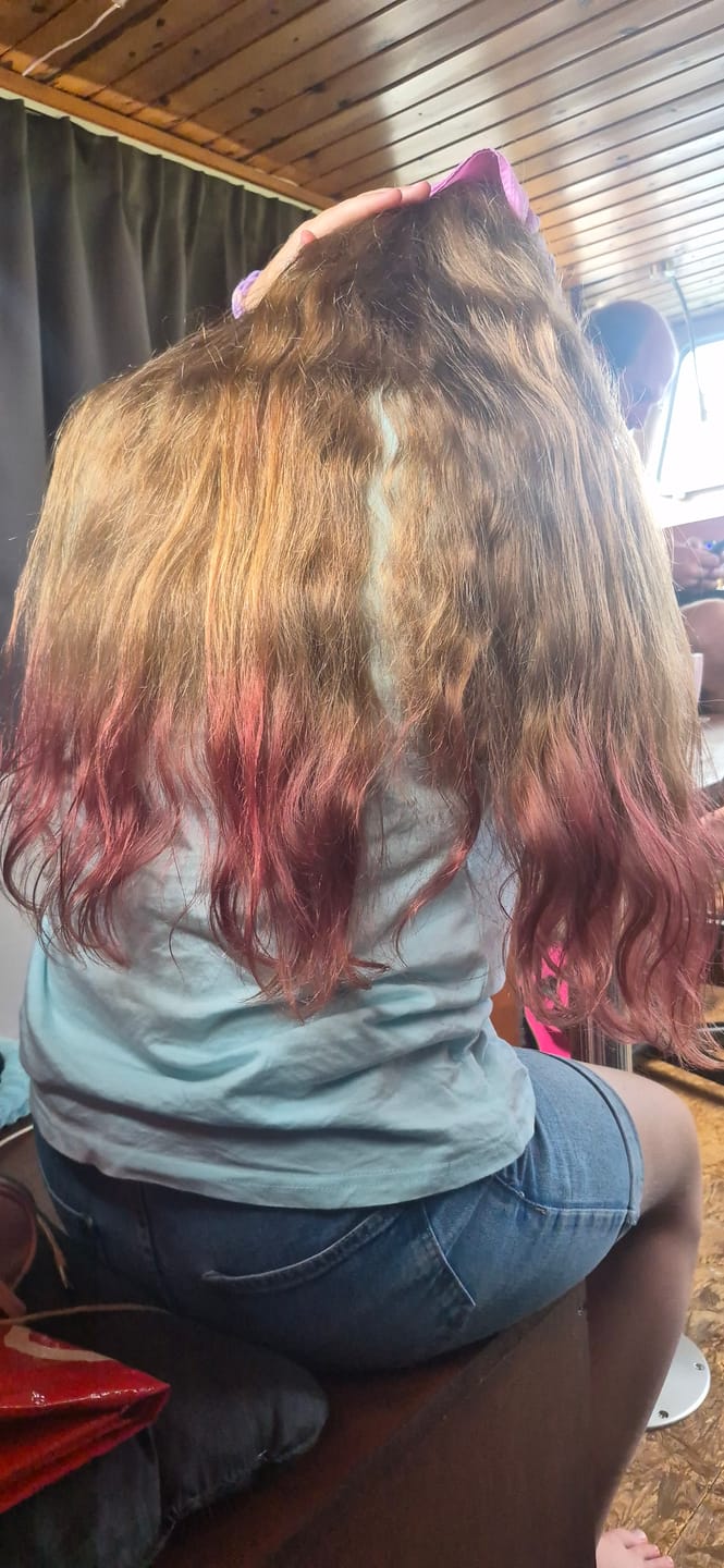 Customer photo review of Mattie Red - Vegan Semi-Permanent Direct Dye Hair Color Cream 210 ml