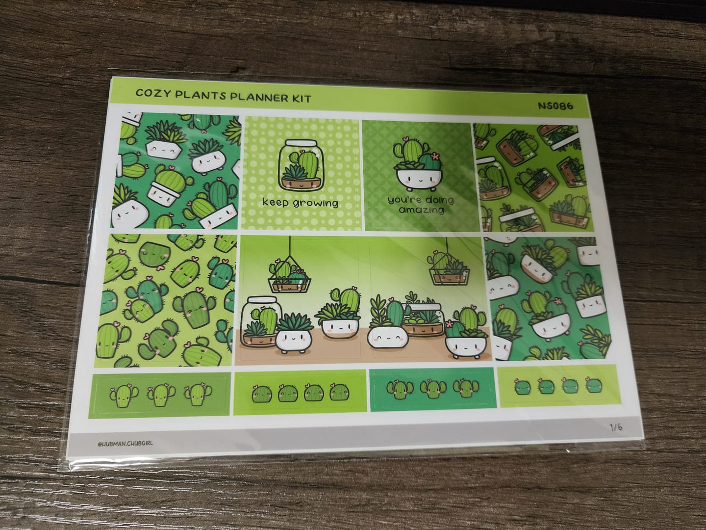 Customer photo review of Cozy Plants Planner Kit (Set of 6)