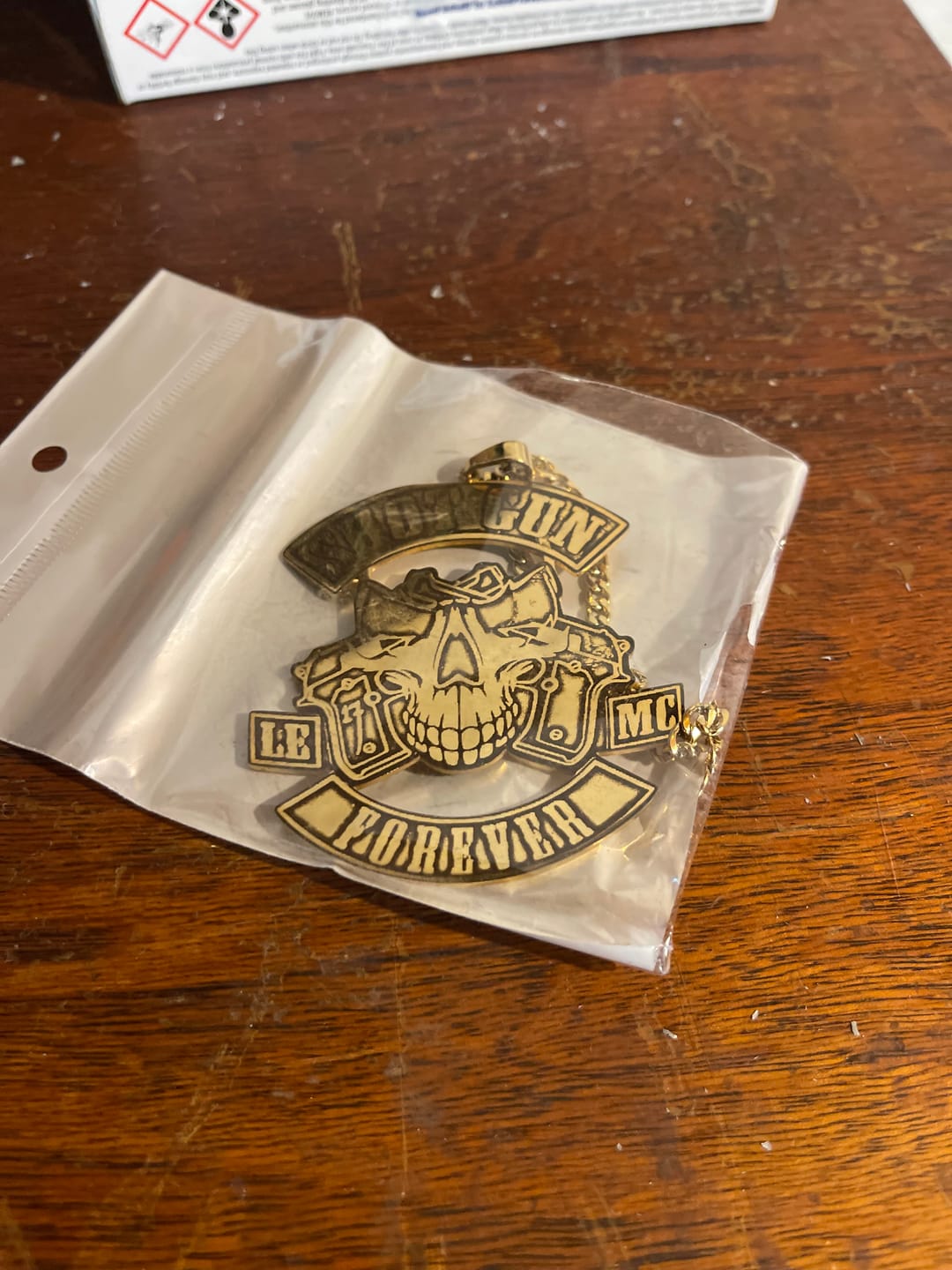 Customer photo review of Custom Photo Engraved Pendant Necklace