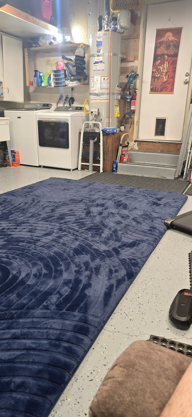 Customer photo review of Designer Relax Mat - 1.4" Thick Foam Base