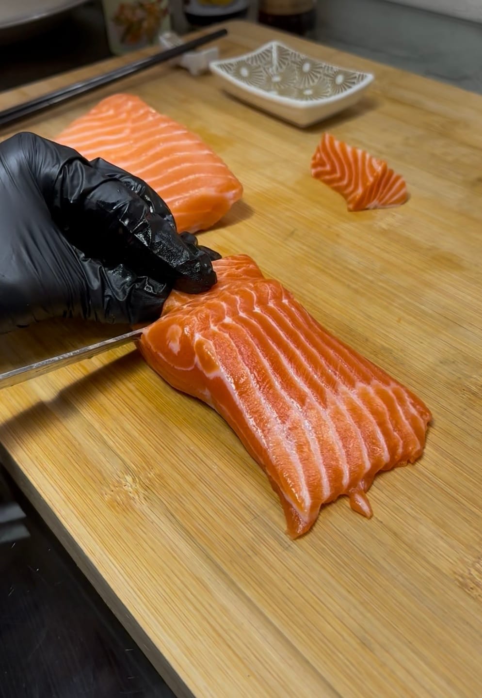Customer photo review of Norwegian Ocean Trout (Steelhead) – Sushi Grade (5.5oz portion)