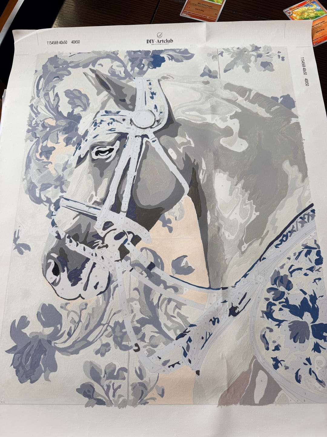 Customer photo review of Porcelain Royal Horse | Paint by Number