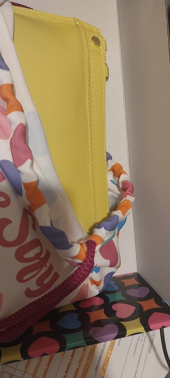 Customer photo review of BORSA SOFY BAGUETTE CAVALLINO GIALLO