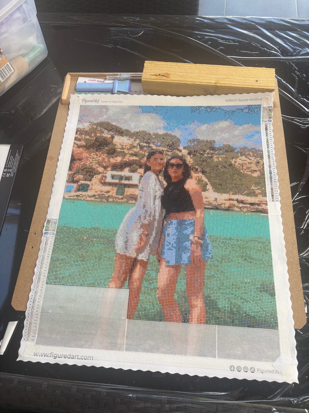 Customer photo review of Diamond Painting Personnalisé
