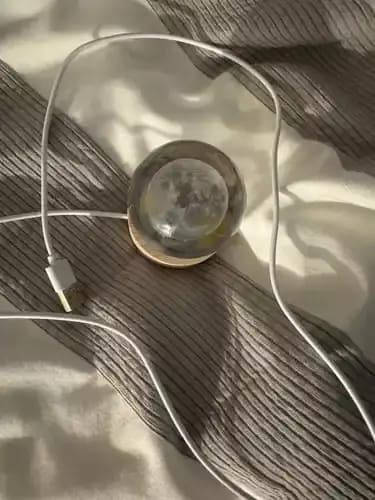 Customer photo review of AstroSphere Crystal Lamp – Moon Lamp & Saturn Lamp