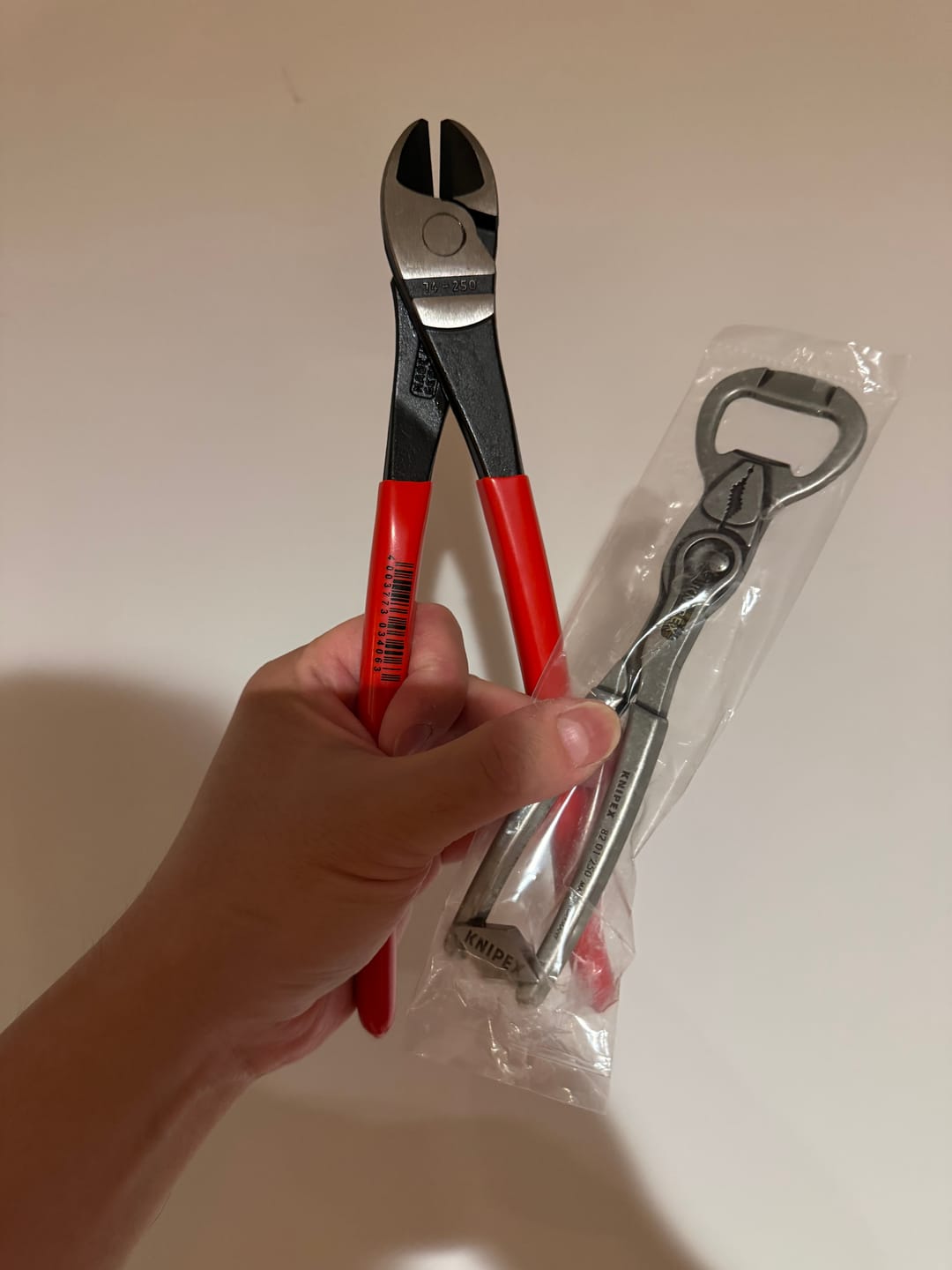Customer photo review of Knipex 9K 00 80 188 US 3-Piece Summer Gift Set