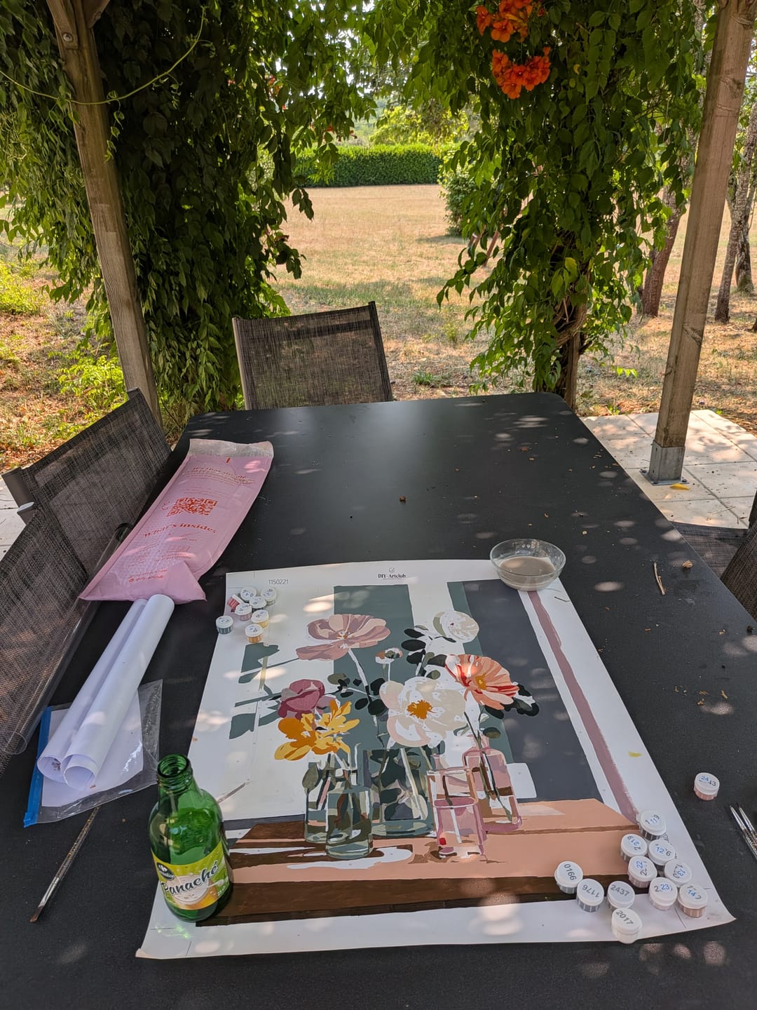 Customer photo review of Beauty in glass | Paint by Number