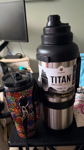 Customer photo review of 4L Titan Bottle (135 oz)
