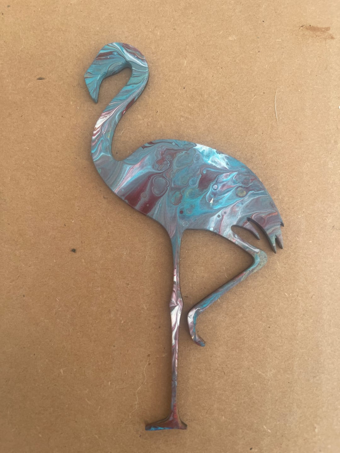 Customer photo review of Unfinished Wood Flamingo Shape - Animal - Bird - Wildlife - Craft - up to 46" DIY
