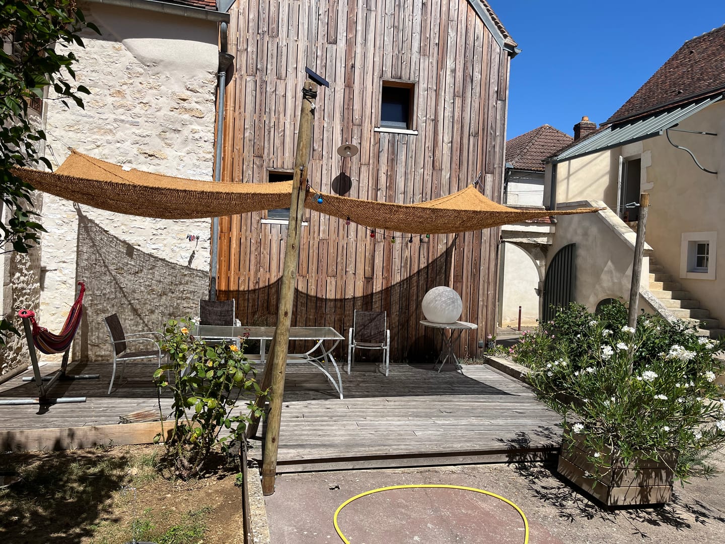 Customer photo review of Voile d'ombrage en fibre de coco
