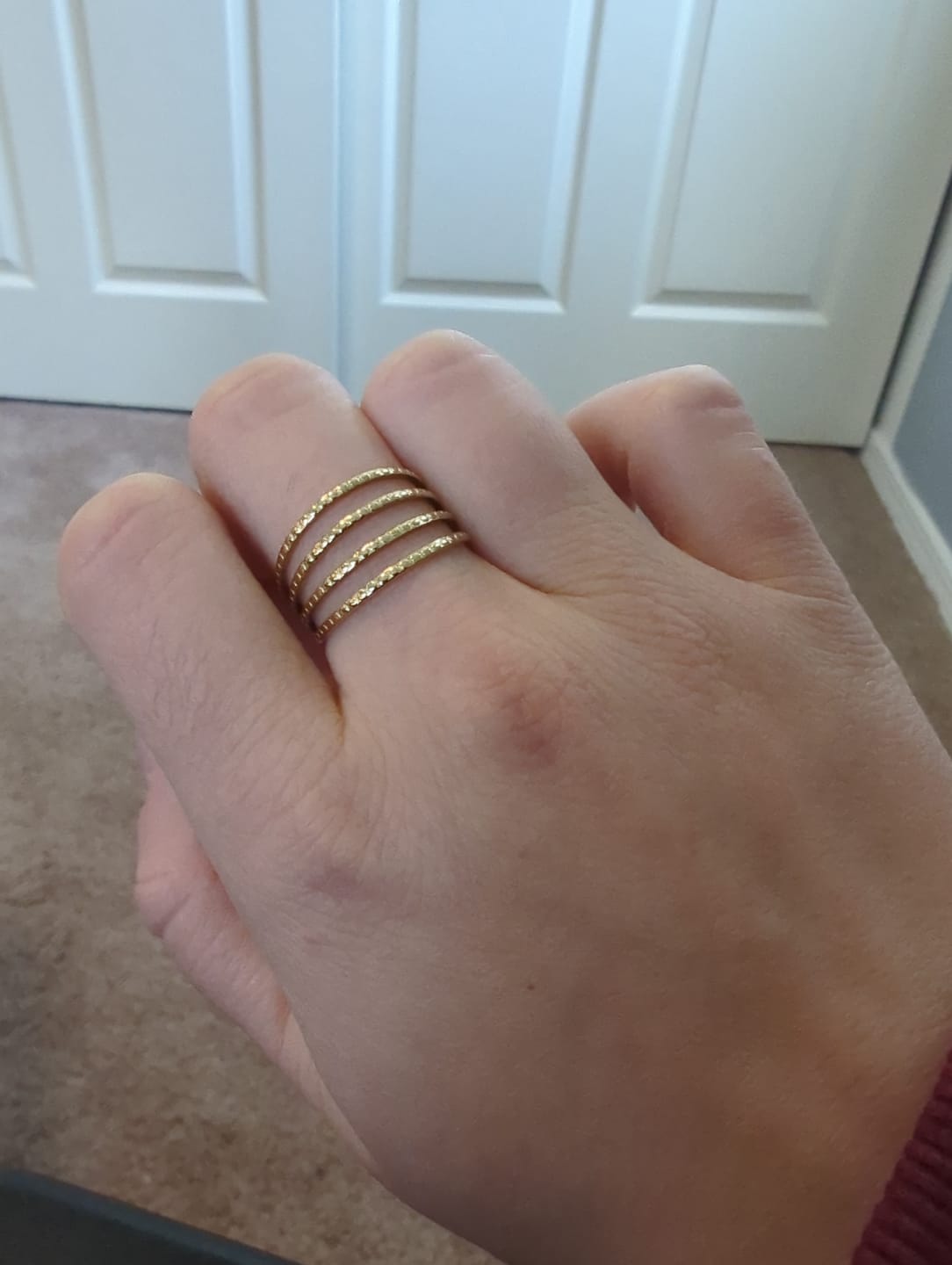 Customer photo review of Madison 18K Layered Ring