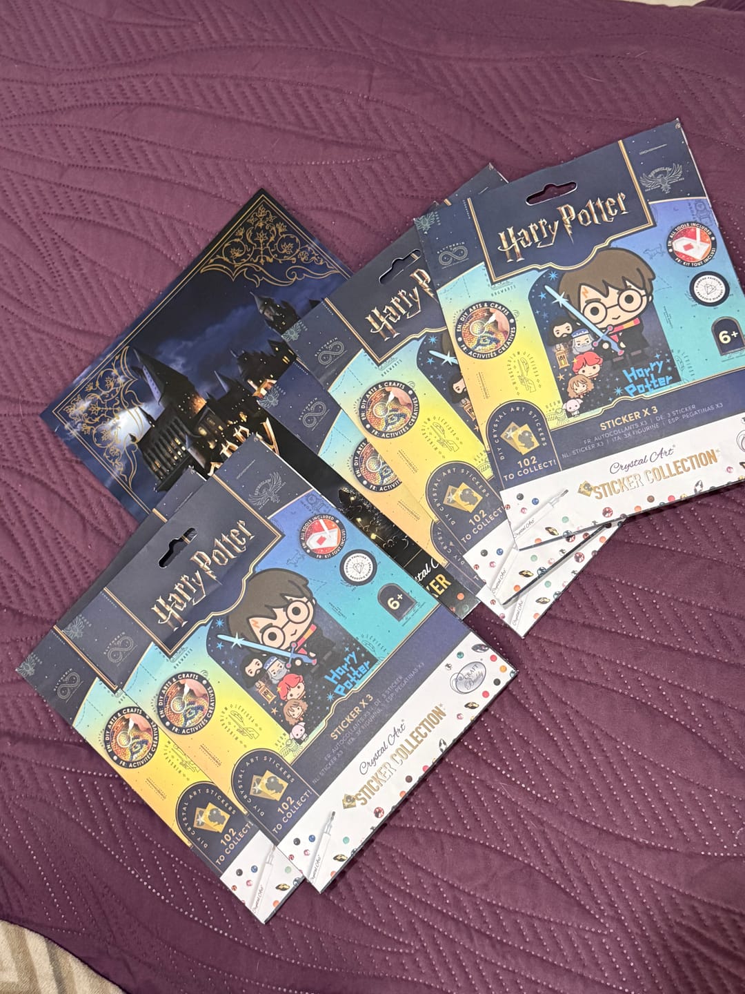 Customer photo review of Harry Potter Crystal Art Sticker Album - Starter Pack