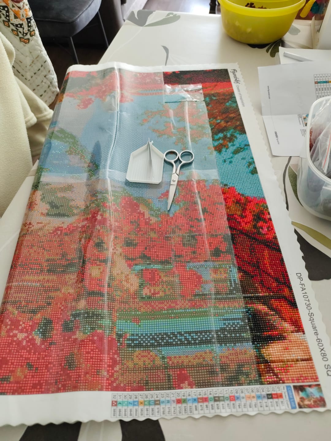 Customer photo review of Broderie Diamant - Vue sur la Riviera Italienne