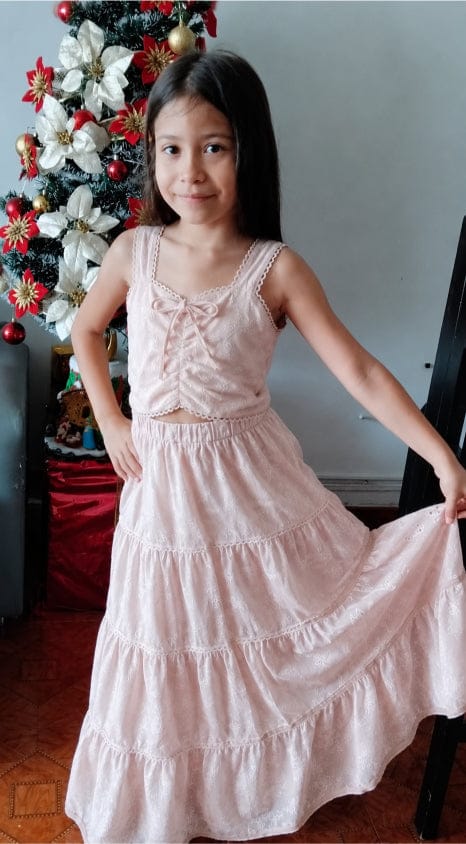 Customer photo review of Vestido Largo para niña - Aitana