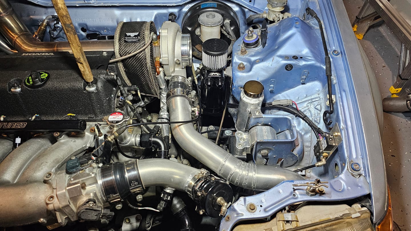 Customer photo review of Top Loader Billet Internally Baffled Oil Catch Can (Dual 10AN Port)