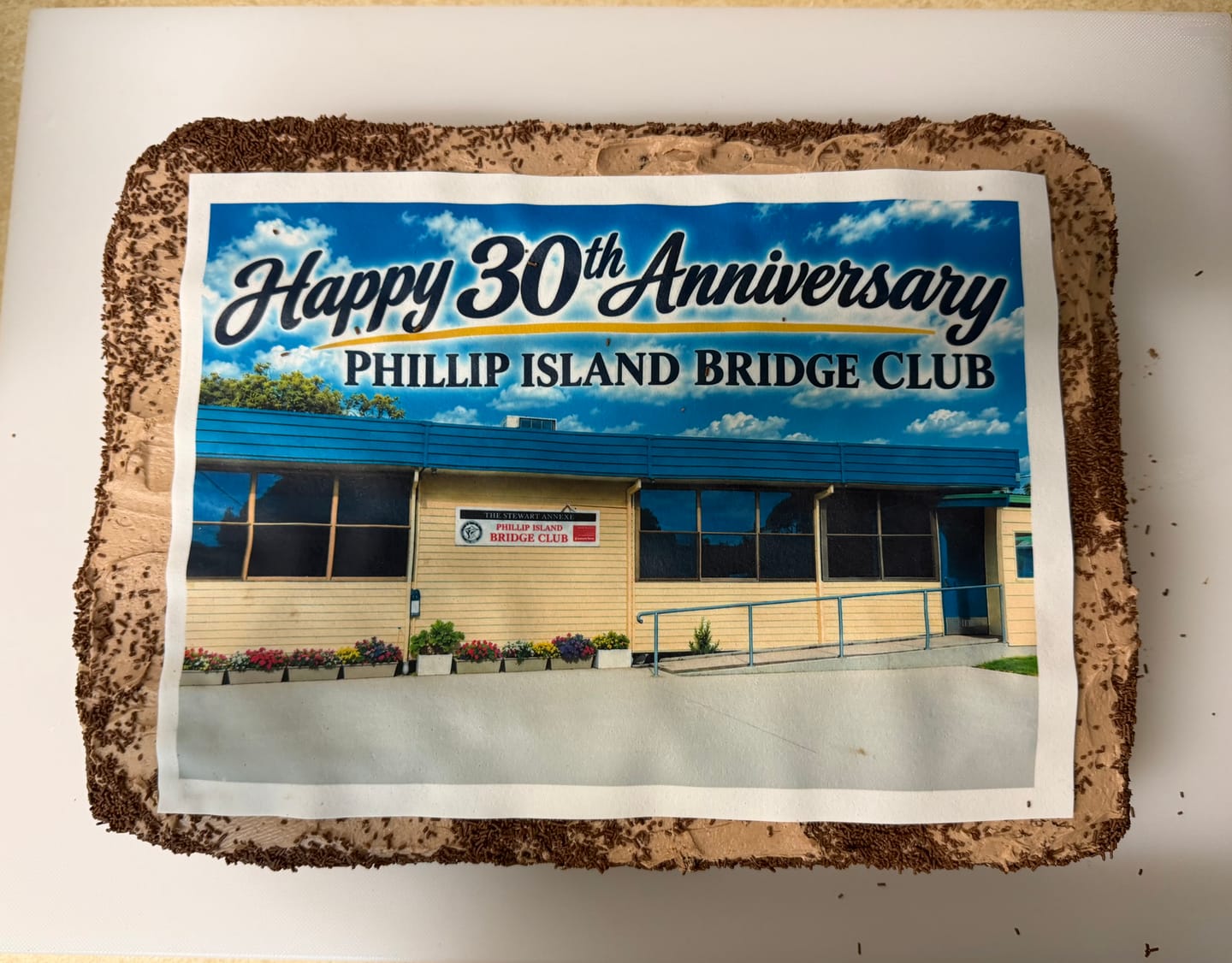 Customer photo review of A4 Rectangle Custom Edible Icing Image