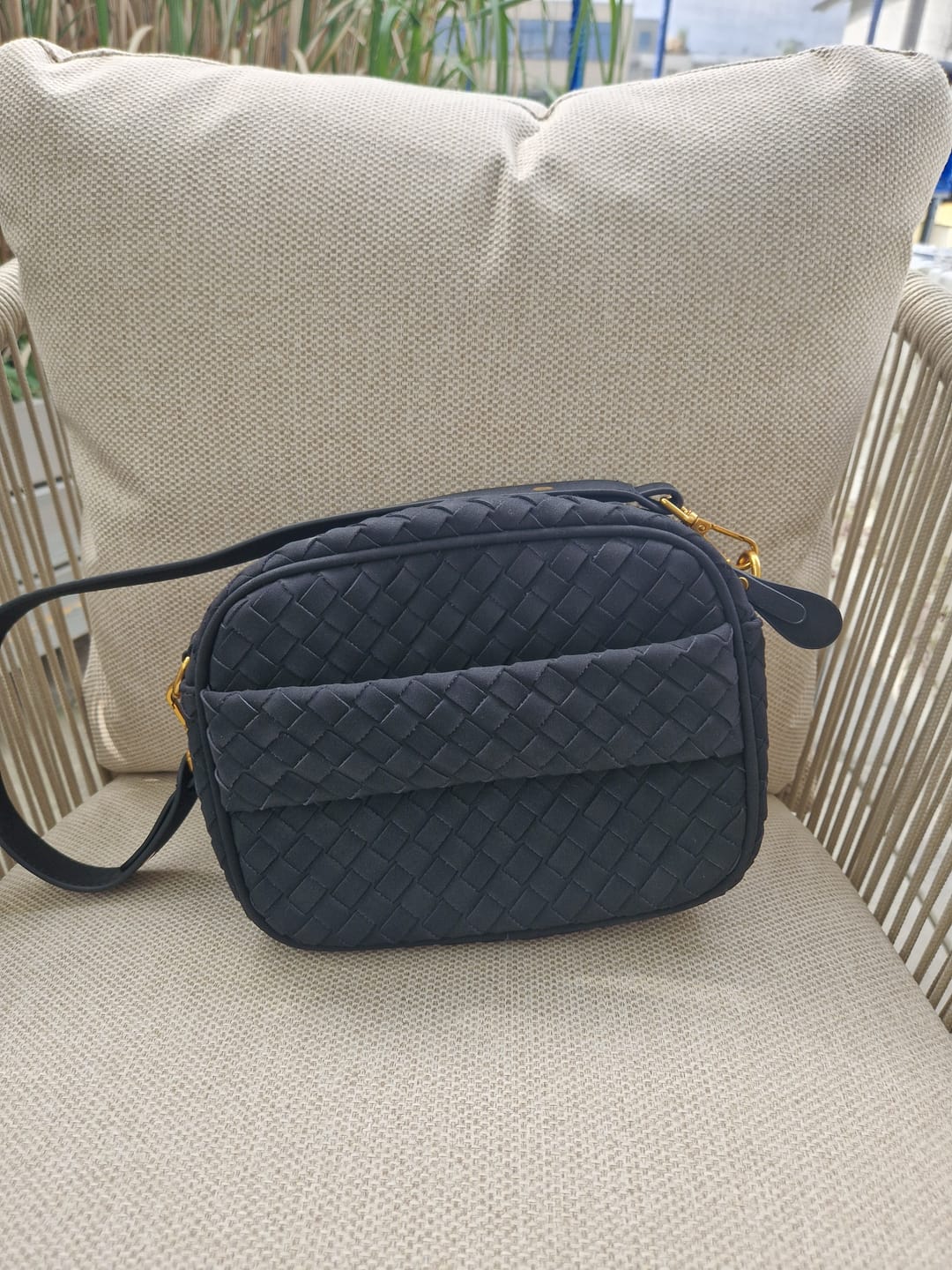 Customer photo review of Kleine Tasche Flechtstruktur