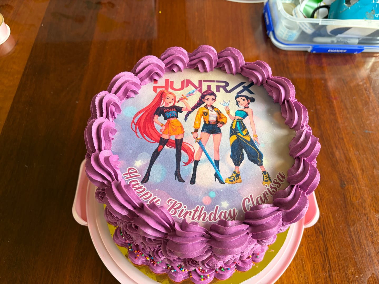 Customer photo review of Kpop Demon Hunters - Edible Icing Toppers
