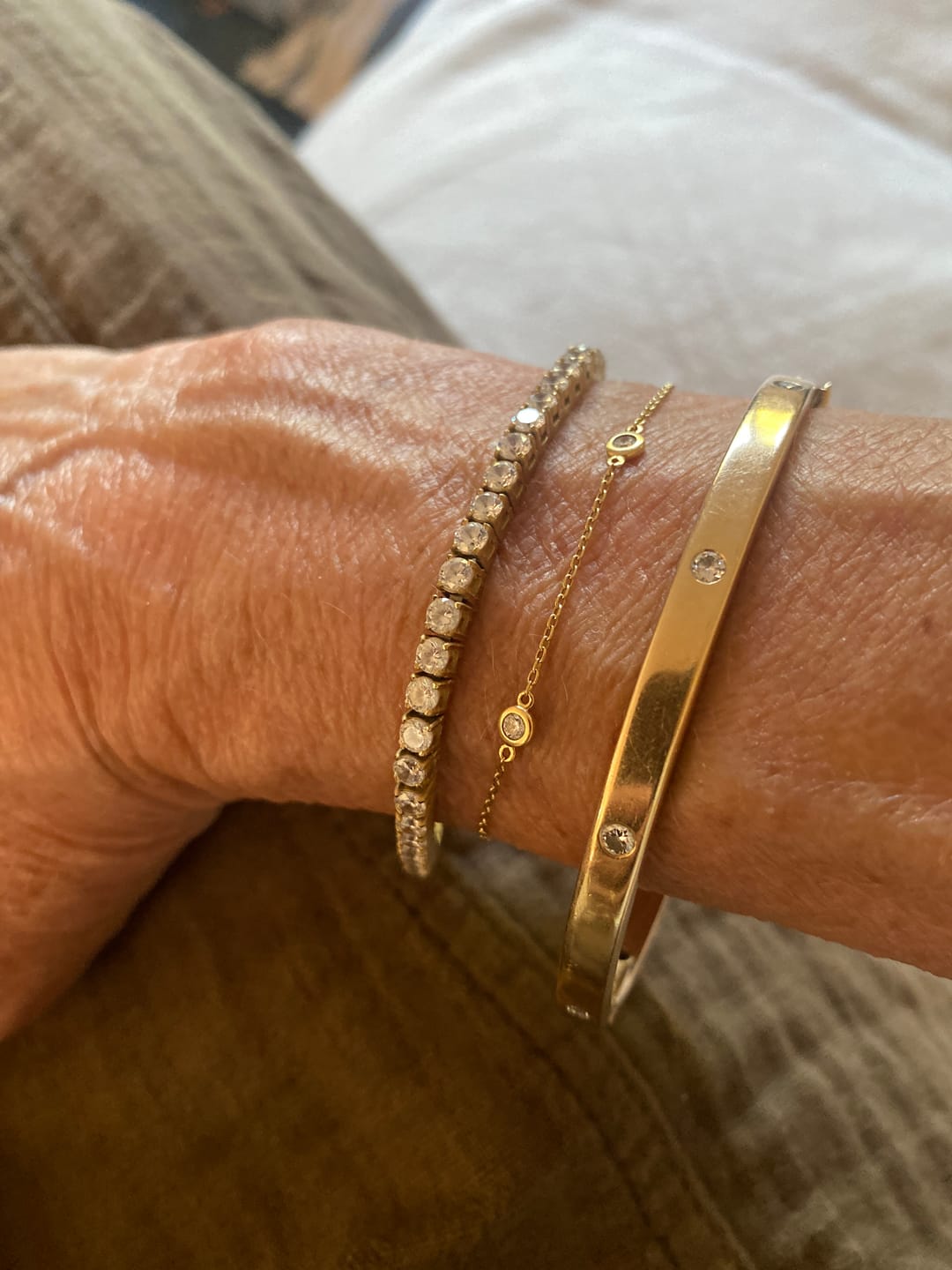 Customer photo review of Luxe Tennis Bracelet