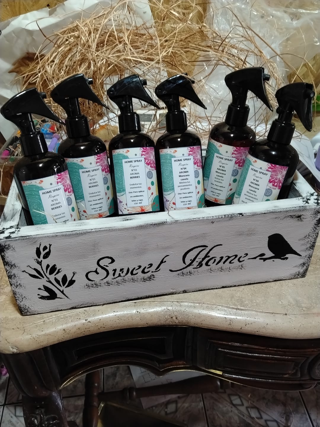 Customer photo review of Botella 250 ml plástico ámbar con mini gatillo negro 24/410