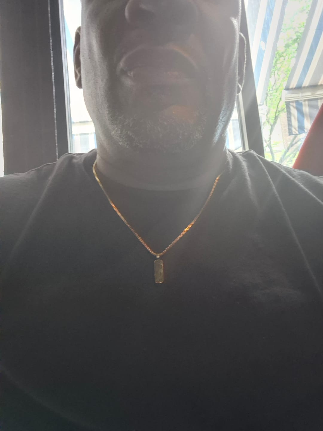 Customer photo review of Minimal Pendant & Box Chain