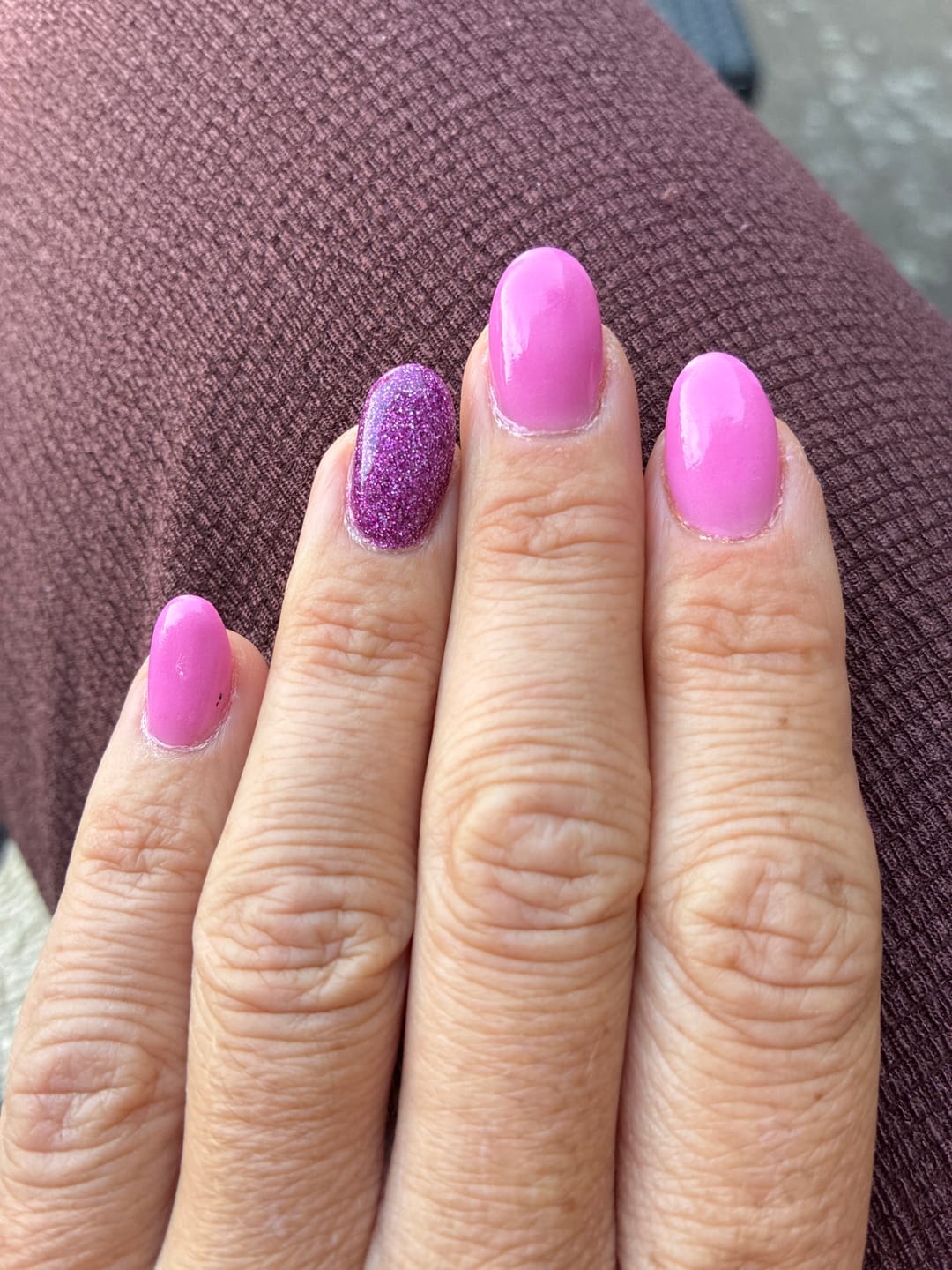Customer photo review of Persian Pink Dipping Powder