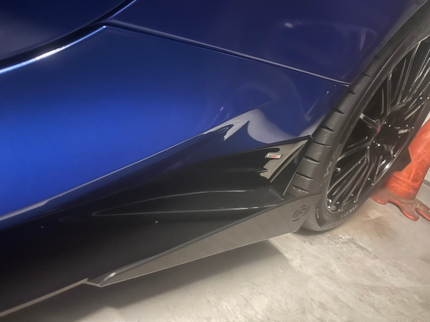 Customer photo review of ZD8 BRZ STI Side Skirt Splitters (GLOSS: Pair)