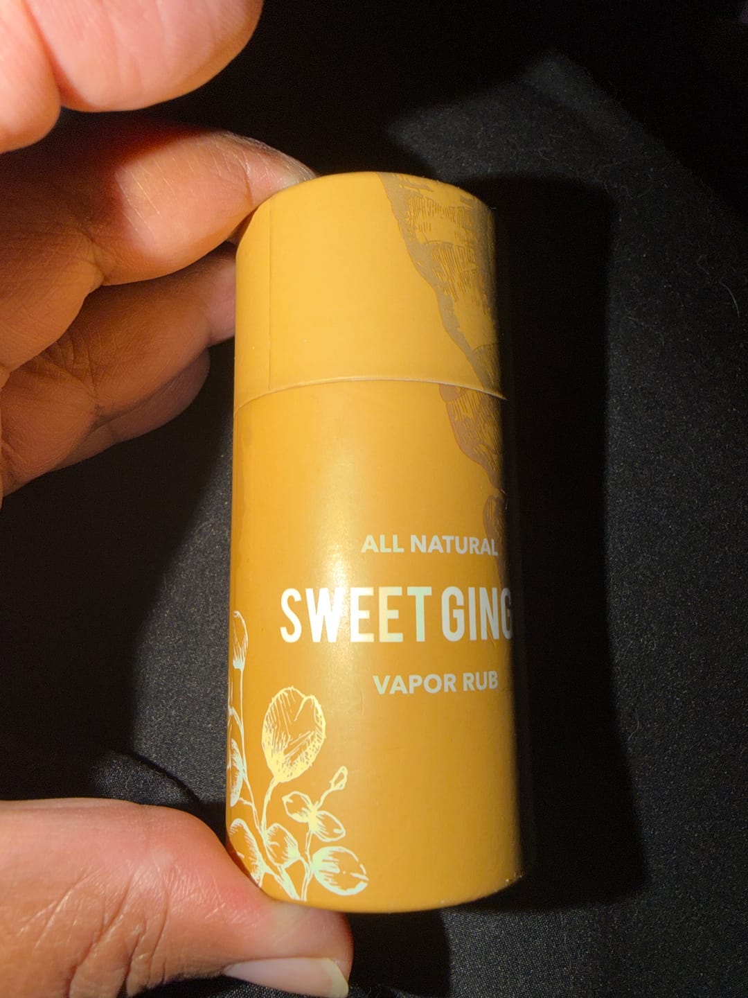 Customer photo review of Sweet Ginger Vapor Rub Stick
