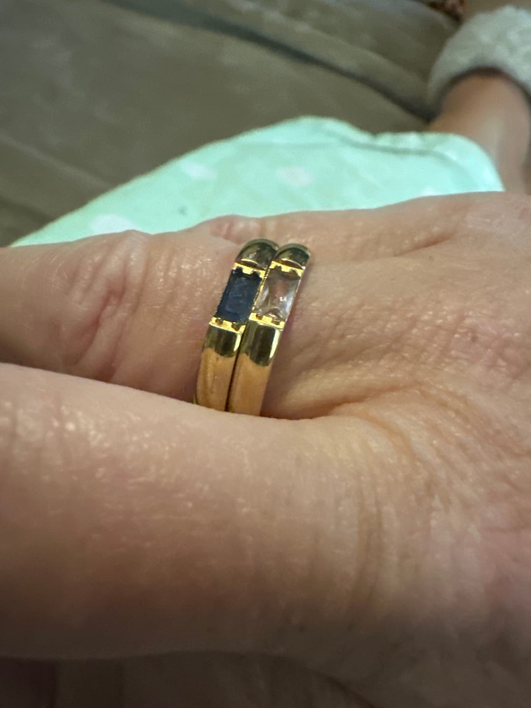 Customer photo review of Treasure Birthstone Ring (Bundle)