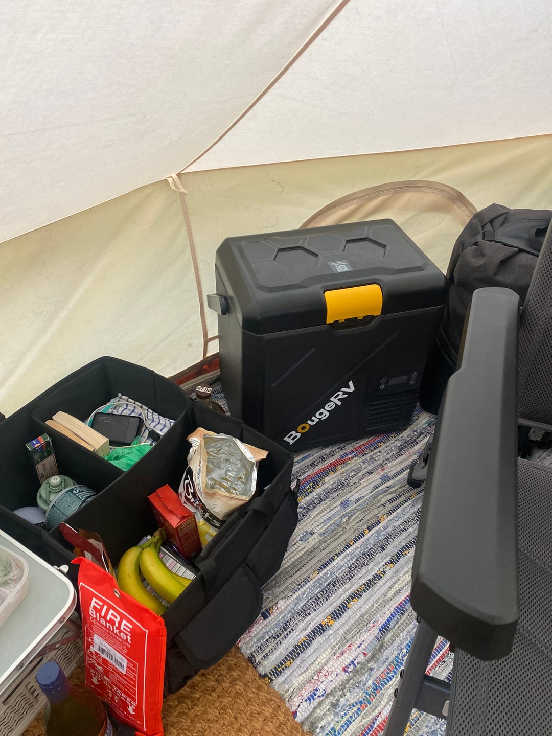Customer photo review of BougeRV CRH20 20L 12V Portable Car Fridge Freezer