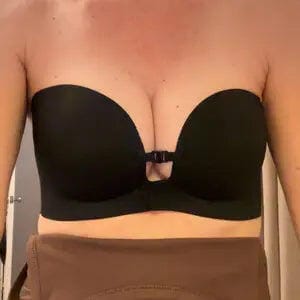 Customer photo review of Women's Strapless Front Closure Push-Up Bra