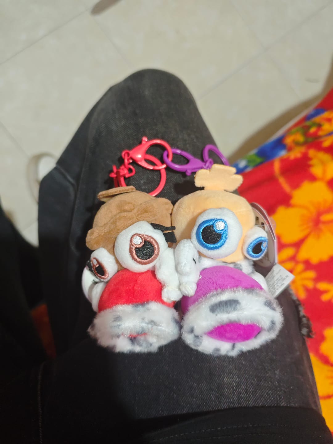 Customer photo review of Kinger & Queenie Magnetic Plush Keychains