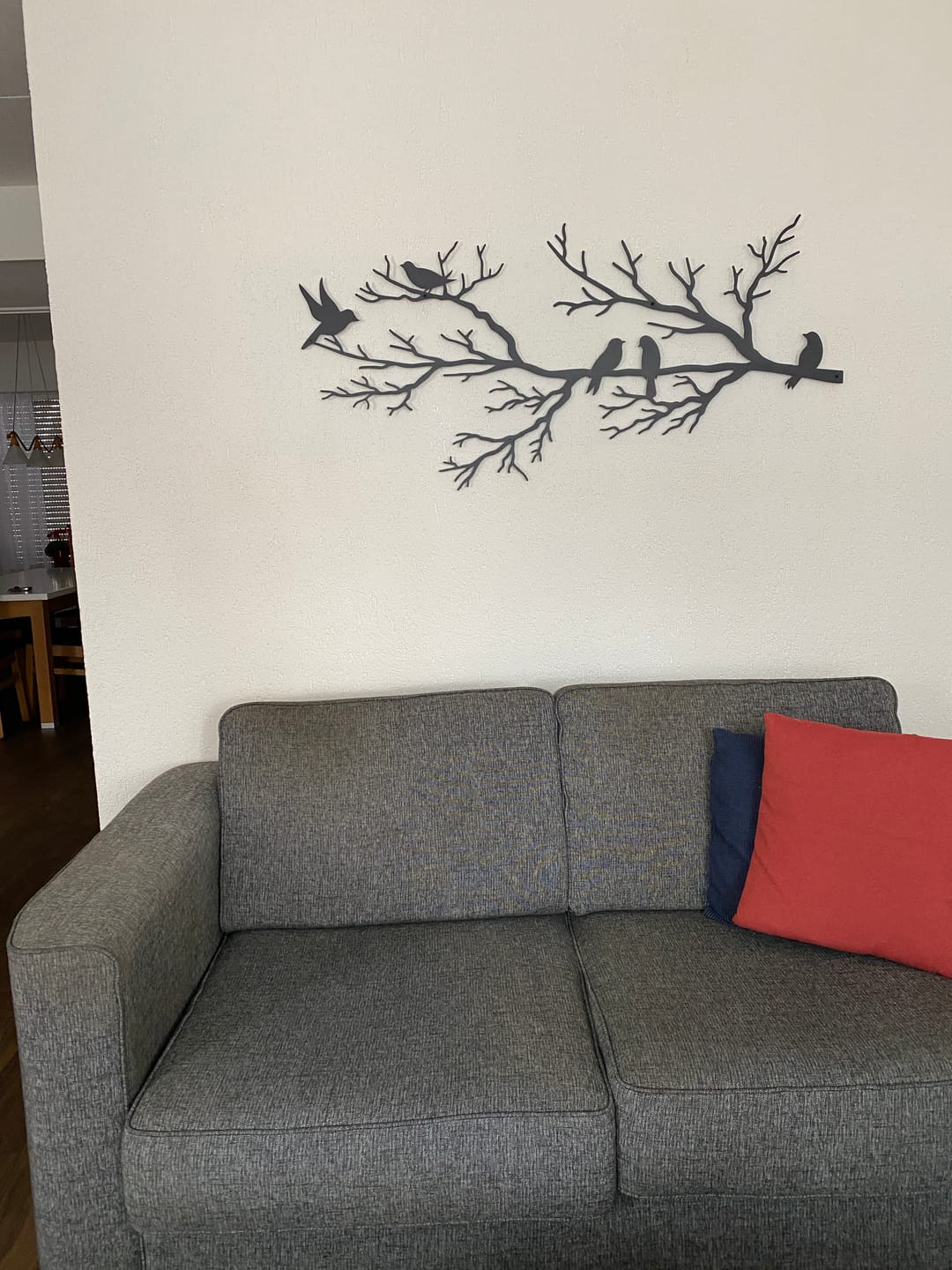 Customer photo review of Décoration murale en métal moderne - Oiseaux sur branche (V.02)
