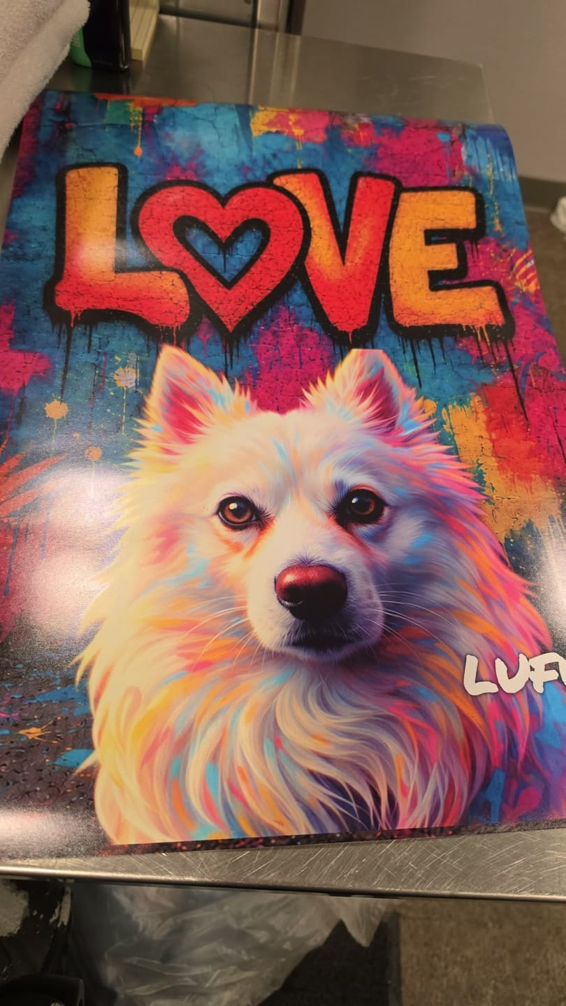 Customer photo review of Streetart Love - Personalized Poster