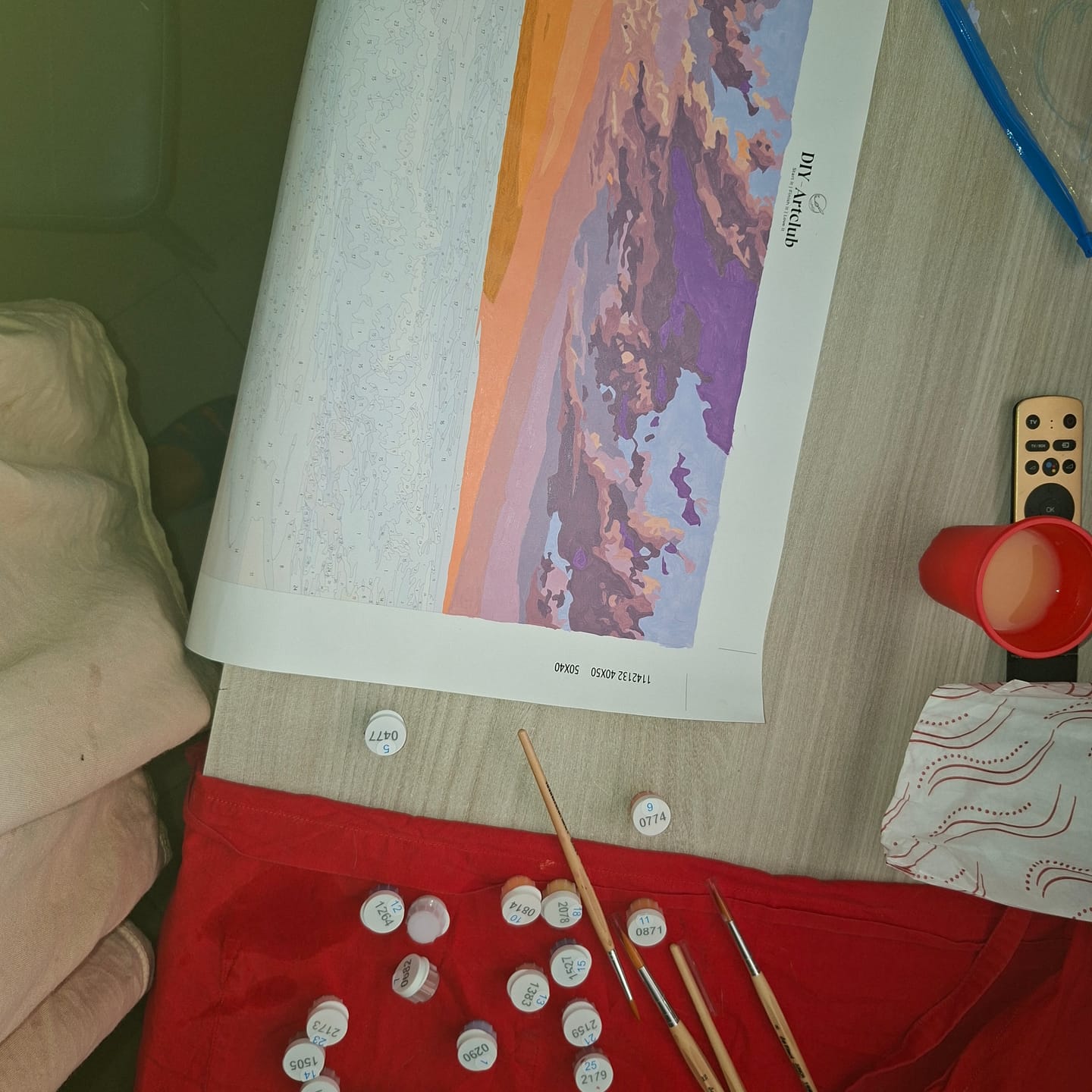 Customer photo review of Whispers of the Shore | Paint by Number