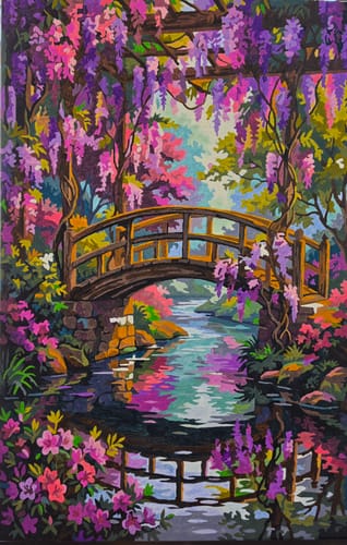Customer photo review of Wisteria Bridge Reflection