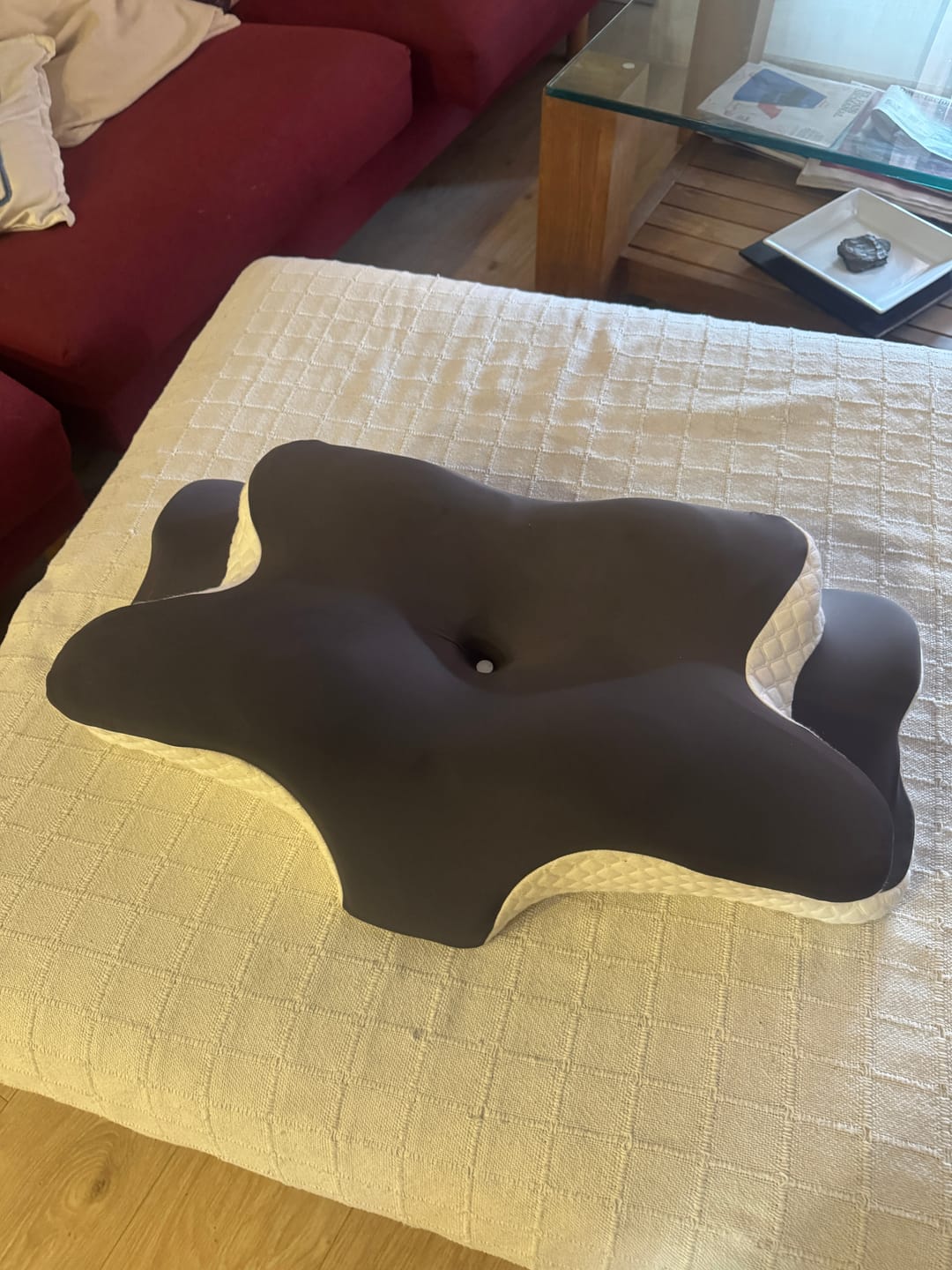 Customer photo review of Almohada Cervical Ergonómica Viscoelástica