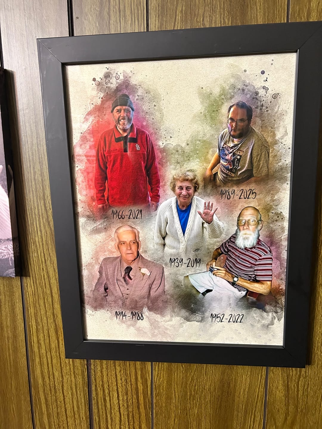 Customer photo review of Add Deceased Loved One to Photo, Memorial Gift, Add Person to Photo, Family Portrait Different Photos, Combine Photos Canvas