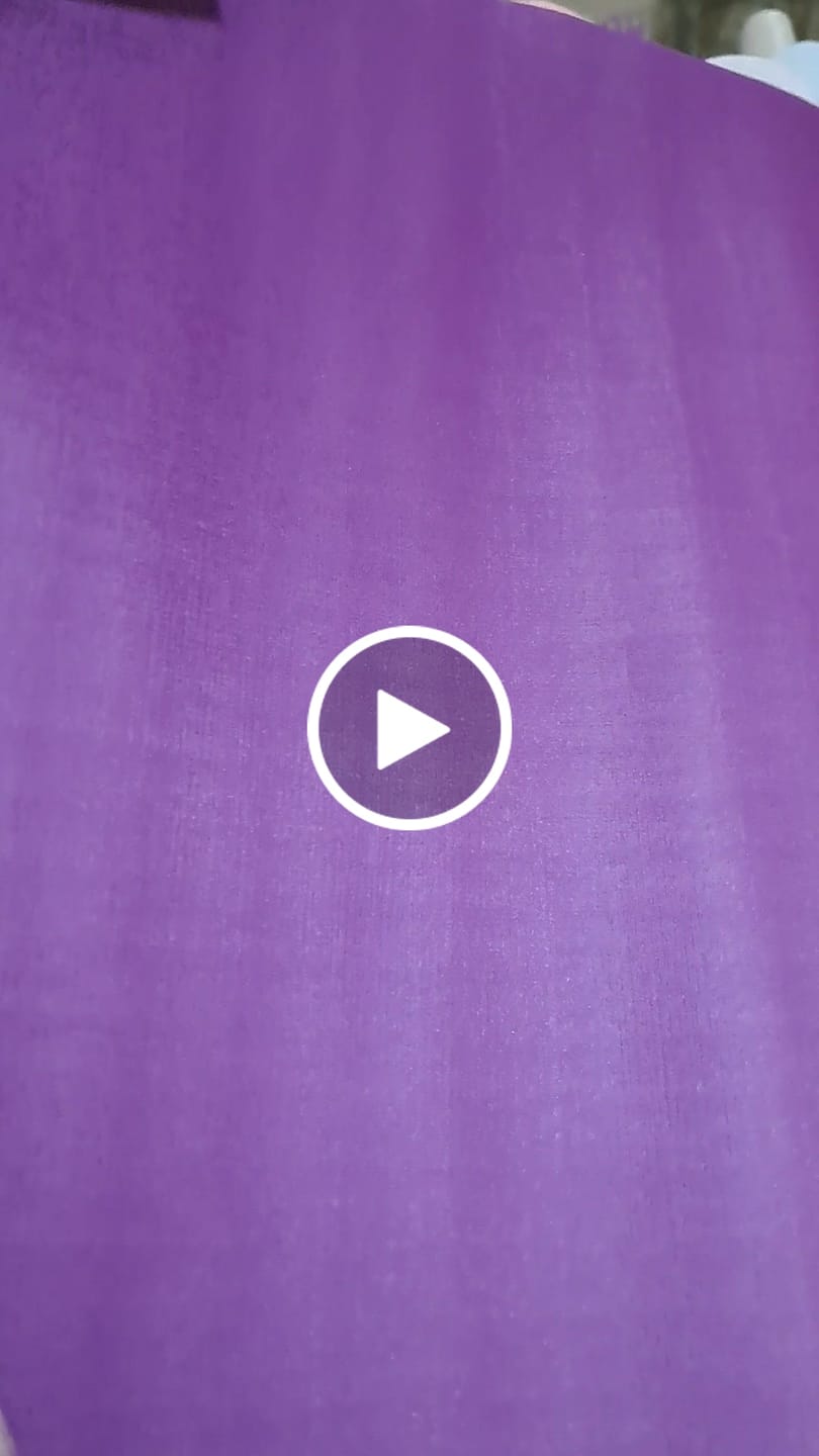 Customer video review of DUNA 0.9MM FUNDO MALHA COR ROXO