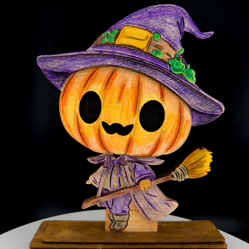Customer photo review of 6 Laser Cut Halloween Figurines Multilayer Shelf Decor SVG