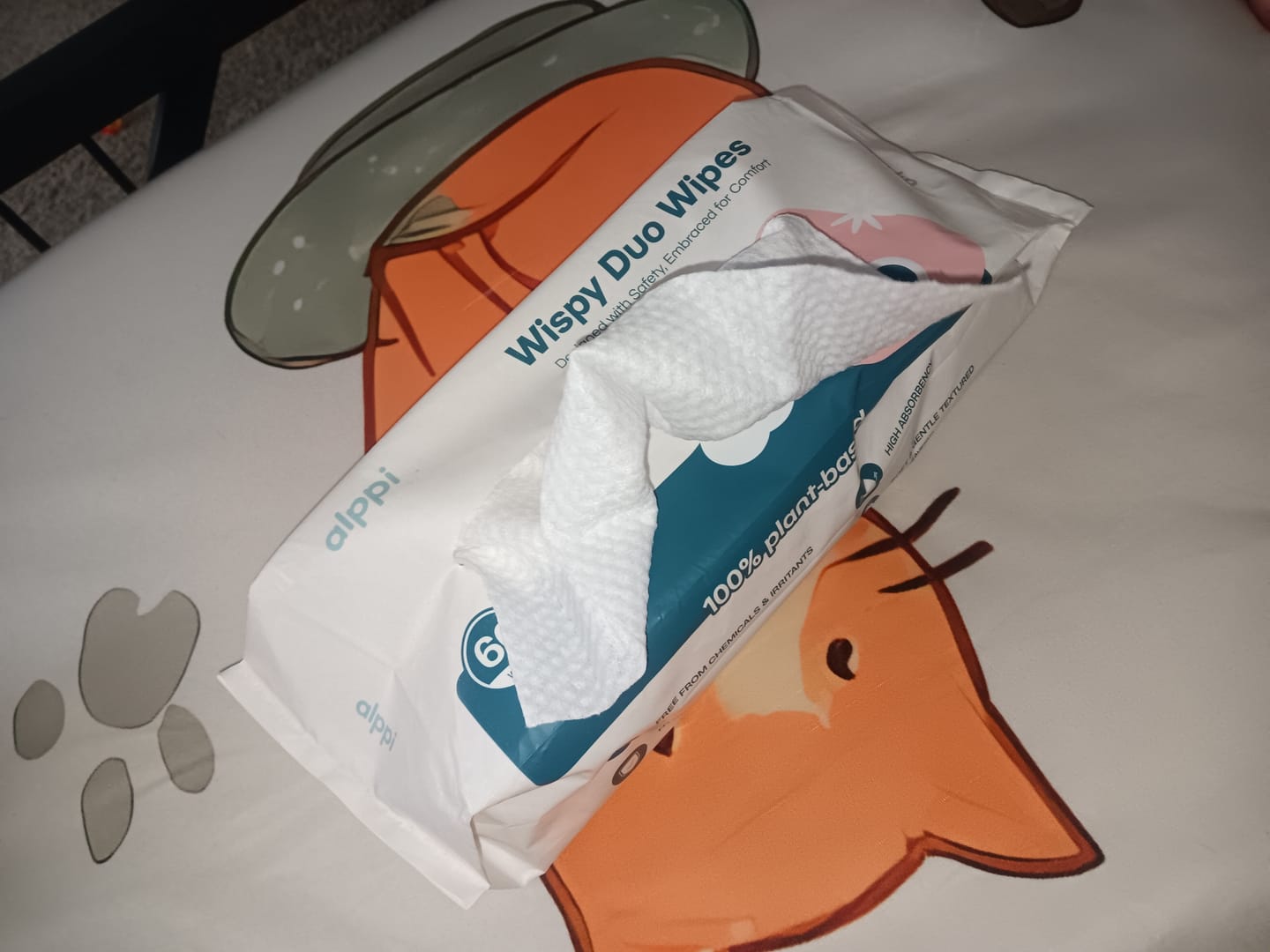 Customer photo review of Wispy Duo Wipes Sample (Dry)