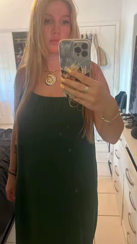 Customer photo review of Robe longue bohème dos nu à fines bretelles