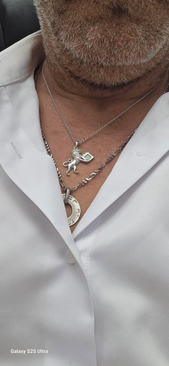Customer photo review of שרשרת שאגת הארי - מזל אריה לגבר