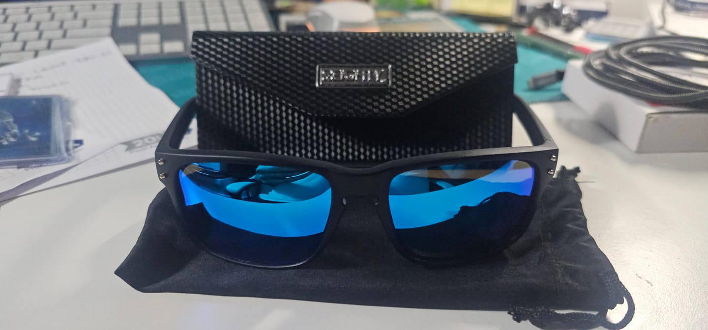 Customer photo review of 80Eighty® Polarized Sunglasses - Blue Chrome